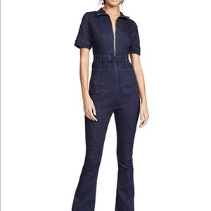 WeWoreWhat dark denim jumpsuit